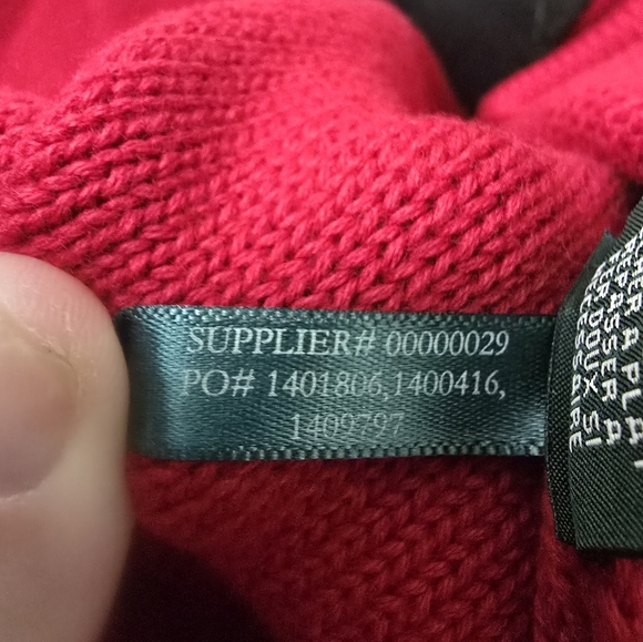 LRL Ralph Lauren Red Black Gold RL Buttons Sweater Military Sgt Peppers - Picture 8 of 12